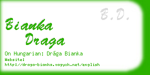bianka draga business card