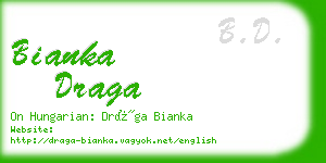 bianka draga business card